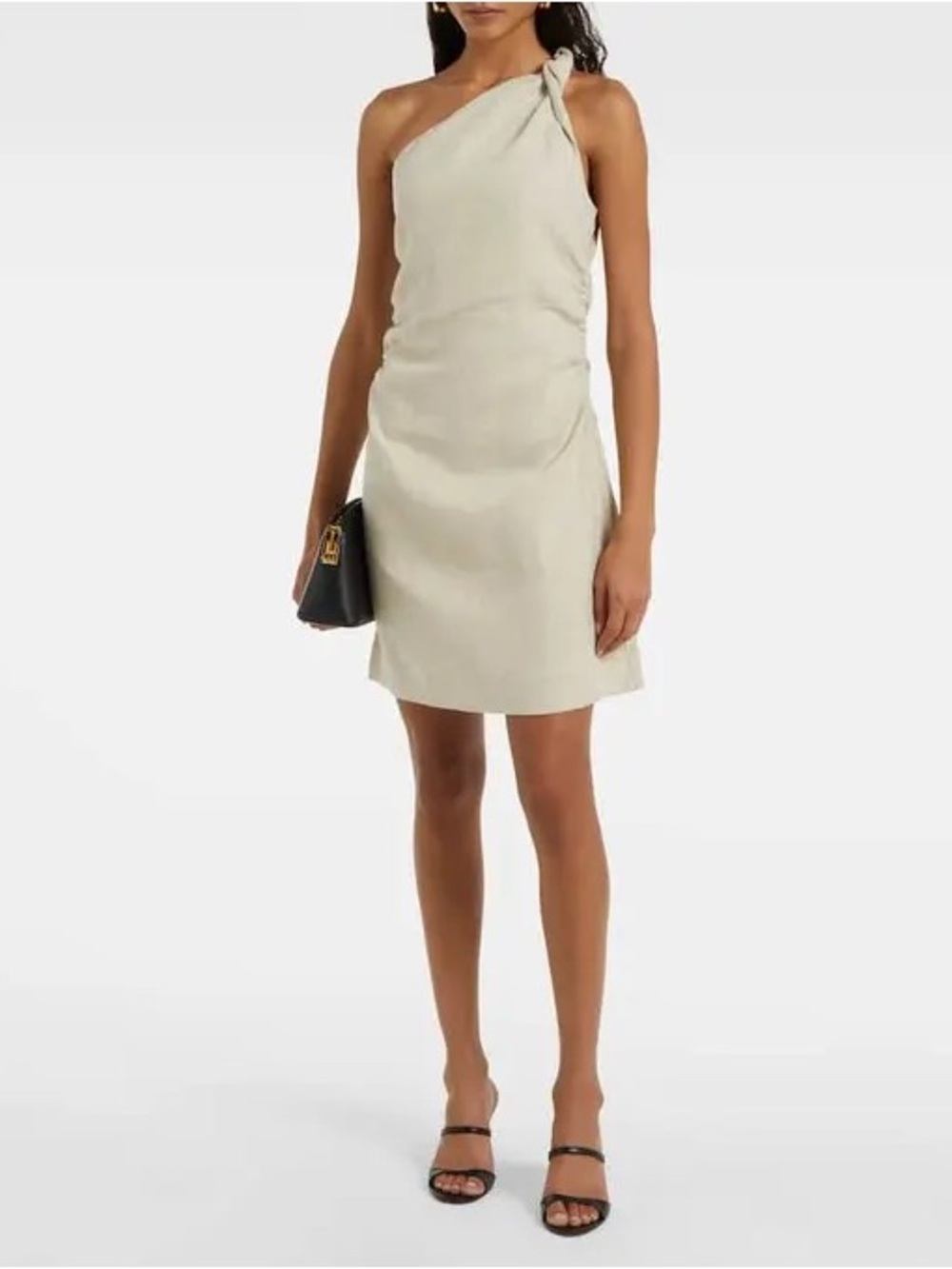 Faithfull the Brand Poet One-Shoulder Mini Dress